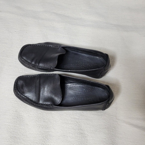 Cole Haan Shoes Flats Size 7 Casual Slip On Loafer Black Leather - Picture 3 of 16